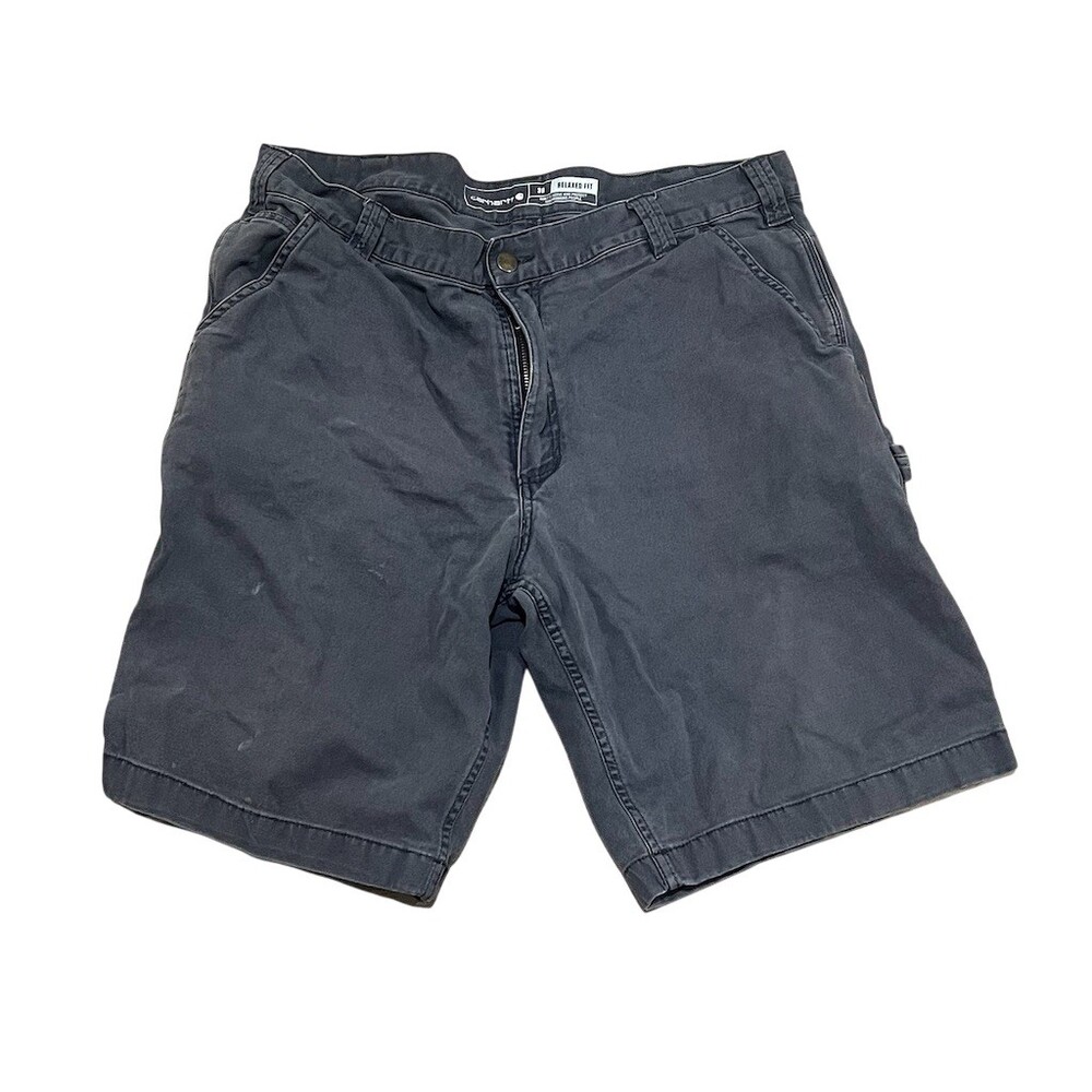 Carhartt Work Shorts Men's Size 38 Gray Relaxed Fit Utility Cargo Pockets